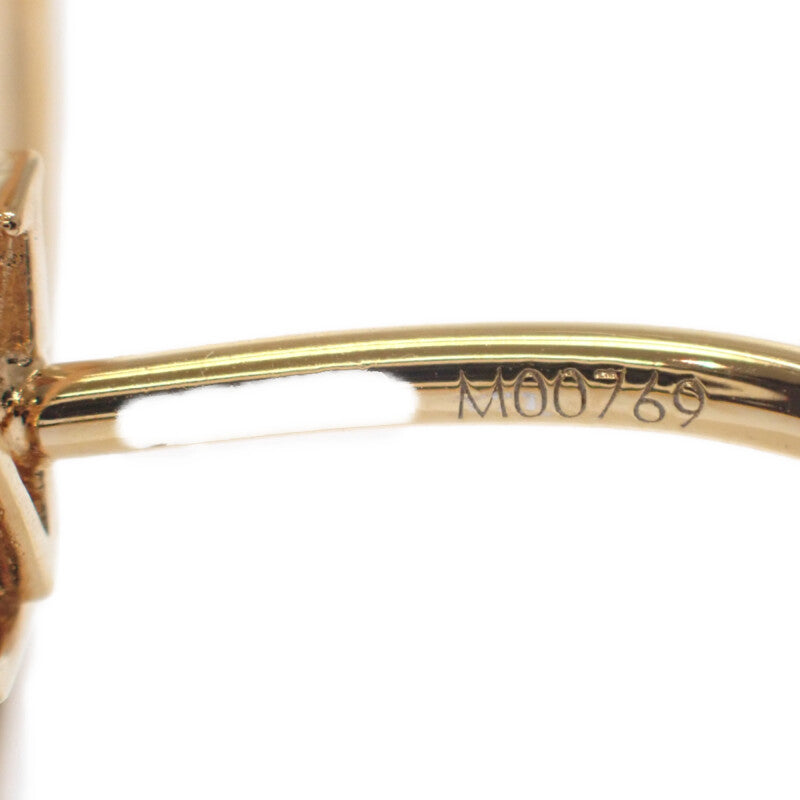 Louis Vuitton Bague LV Eclipse Ring, Size 11, M00769, Gold Plated, Gold, Ladies [Used] [A Rank]