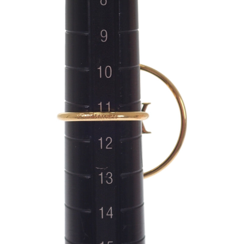 ルイヴィトン LOUIS VUITTON バーグLVエクリプス 13号 M00769 リング 金メッキ ゴールド レディース【中古】【Aランク】