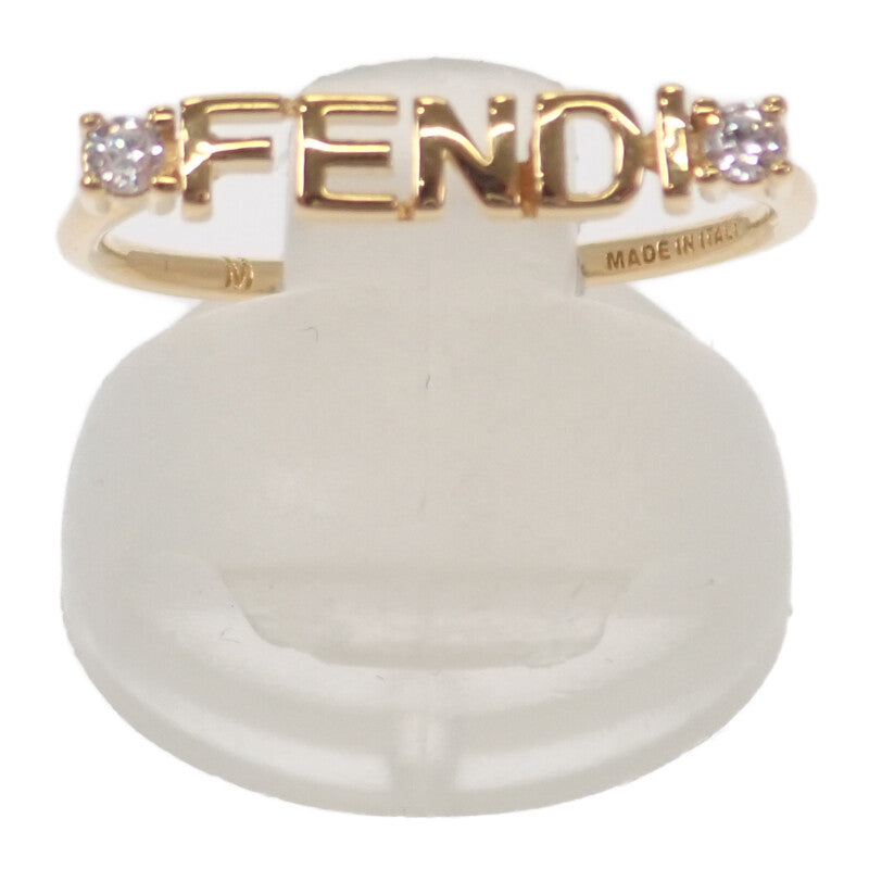 フェンディ FENDI ロゴ 14号 M 8AH393_6DM_F089U リング メタル ゴールド レディース【中古】【Aランク】