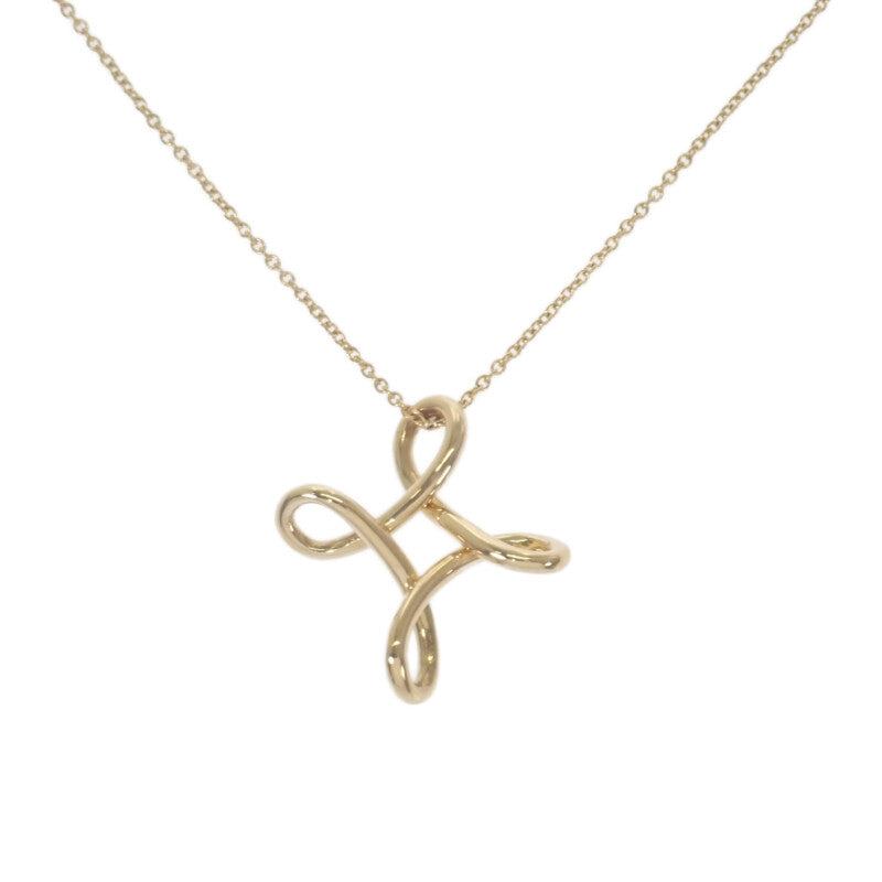 ティファニー TIFFANY&Co. インフィニティクロス ネックレス K18イエローゴールド レディース【中古】【Aランク】