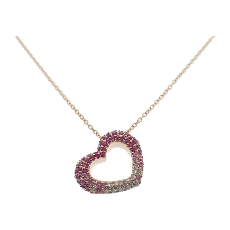 ポンテヴェキオ Ponte Vecchio エモツィオーネ GL0003N140PSPG ネックレス K18ピンクゴールド ダイヤモンド ピンクサファイア レディース【中古】【Aランク】