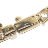 テニスブレス デザインジュエリー ブレスレット K18イエローゴールド ダイヤモンド メンズ レディース【中古】【Aランク】