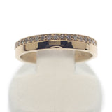 デザインジュエリー ハーフダイヤモンド ピンキー 5号 リング K18イエローゴールド ダイヤモンド レディース【中古】【Nランク】