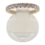 デザインジュエリー フルエタニティ リング K18イエローゴールド 11号 ダイヤモンド レディース【中古】【Nランク】