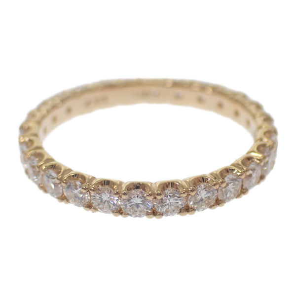 デザインジュエリー フルエタニティ リング K18イエローゴールド 11号 ダイヤモンド レディース【中古】【Nランク】