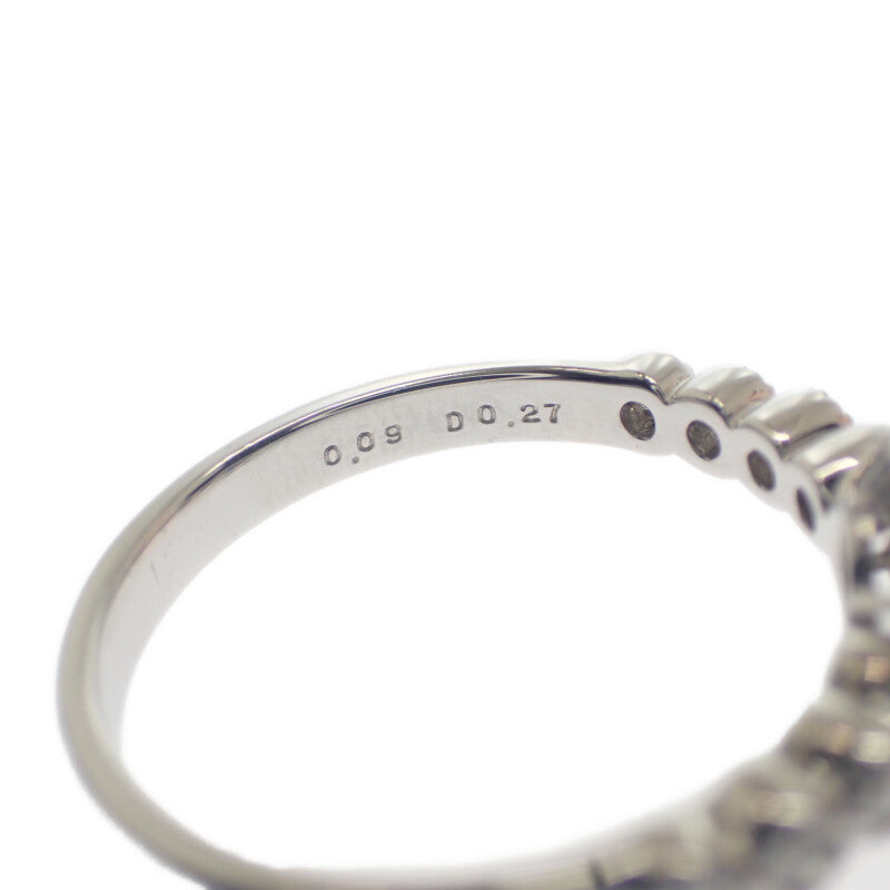 デザインジュエリー リング Pt950プラチナ 13号 アウイナイト ダイヤモンド レディース【中古】【Nランク】