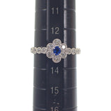 デザインジュエリー リング Pt950プラチナ 13号 アウイナイト ダイヤモンド レディース【中古】【Nランク】