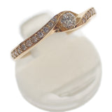 デザインジュエリー リング K18イエローゴールド 12号 ダイヤモンド レディース【中古】【Nランク】