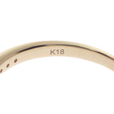 デザインジュエリー リング K18イエローゴールド 12号 ダイヤモンド レディース【中古】【Nランク】