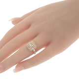 K18 D デザインジュエリー テーパーカットダイヤモンド リング K18イエローゴールド 13号 ダイヤモンド レディース【中古】【Nランク】