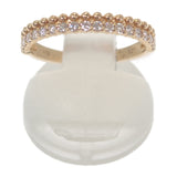 デザインジュエリー ハーフ リング K18イエローゴールド 12号 ダイヤモンド レディース【中古】【Nランク】