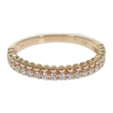 デザインジュエリー ハーフ リング K18イエローゴールド 12号 ダイヤモンド レディース【中古】【Nランク】