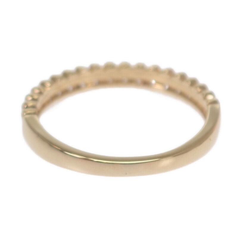 デザインジュエリー ハーフ リング K18イエローゴールド 12号 ダイヤモンド レディース【中古】【Nランク】