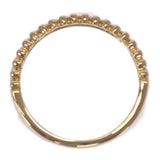 デザインジュエリー ハーフ リング K18イエローゴールド 12号 ダイヤモンド レディース【中古】【Nランク】