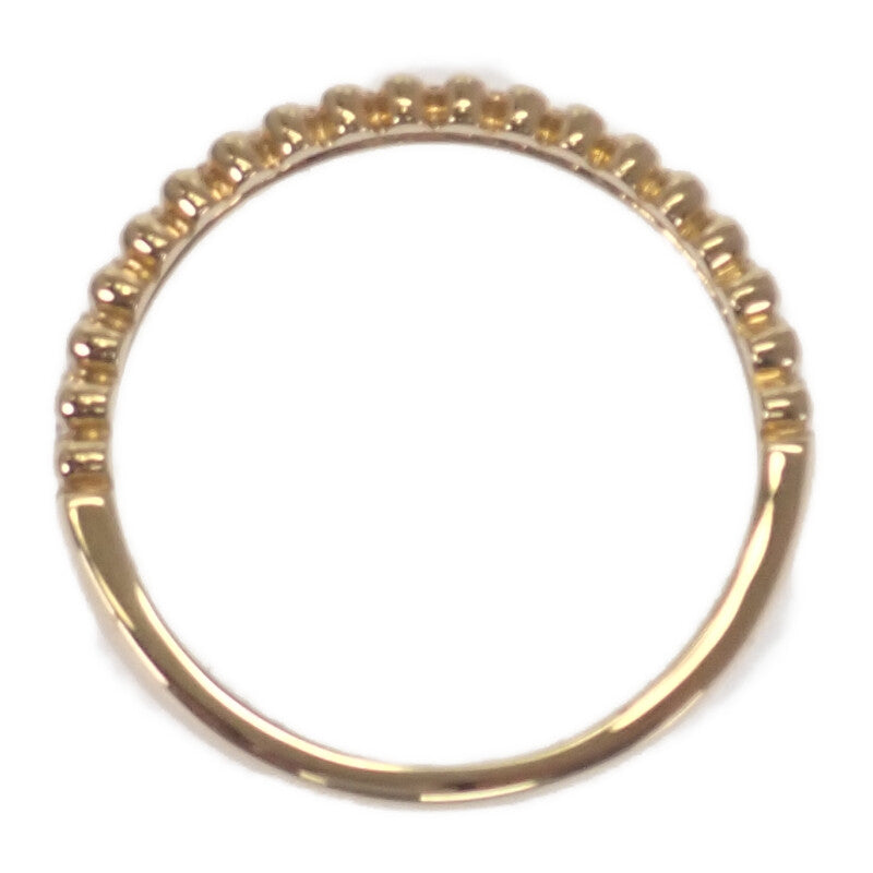 デザインジュエリー ハーフ リング K18イエローゴールド 12号 ダイヤモンド レディース【中古】【Nランク】