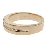 デザインジュエリー リング K18イエローゴールド 18号 ダイヤモンド メンズ レディース【中古】【Nランク】