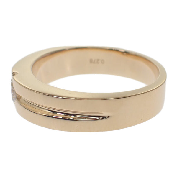 デザインジュエリー リング K18イエローゴールド 18号 ダイヤモンド メンズ レディース【中古】【Nランク】