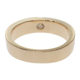 デザインジュエリー リング K18イエローゴールド 18号 ダイヤモンド メンズ レディース【中古】【Nランク】