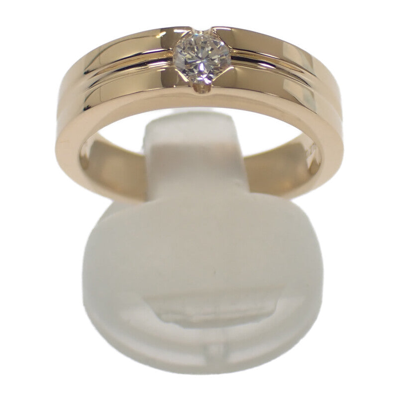 デザインジュエリー リング K18イエローゴールド 18号 ダイヤモンド メンズ レディース【中古】【Nランク】