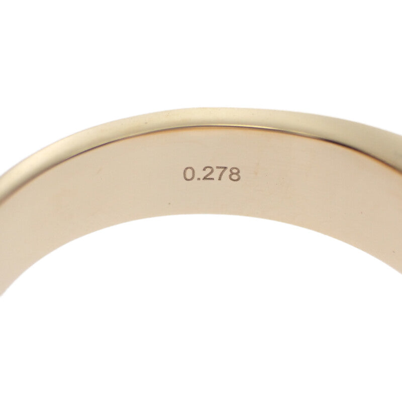 デザインジュエリー リング K18イエローゴールド 18号 ダイヤモンド メンズ レディース【中古】【Nランク】