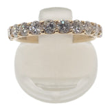 K18 D デザインジュエリー ハーフエタニティ リング K18イエローゴールド 12号 ダイヤモンド レディース【中古】【Nランク】