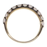 K18 D デザインジュエリー ハーフエタニティ リング K18イエローゴールド 12号 ダイヤモンド レディース【中古】【Nランク】