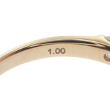 K18 D デザインジュエリー ハーフエタニティ リング K18イエローゴールド 12号 ダイヤモンド レディース【中古】【Nランク】