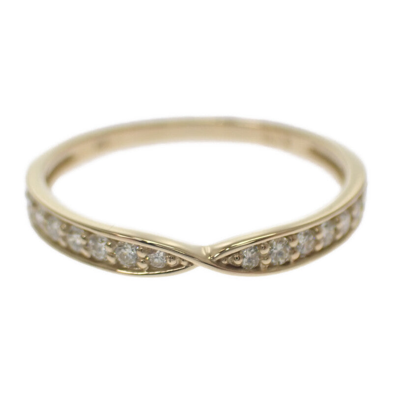 デザインジュエリー リング K18イエローゴールド 12号 ダイヤモンド レディース【中古】【Nランク】