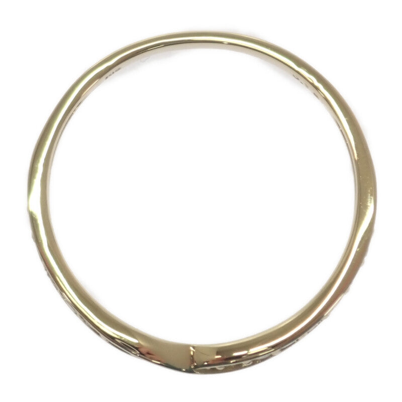 デザインジュエリー リング K18イエローゴールド 12号 ダイヤモンド レディース【中古】【Nランク】