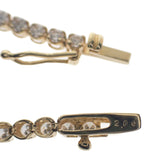 デザインジュエリー テニス ブレスレット K18イエローゴールド ダイヤモンド レディース【中古】【Nランク】