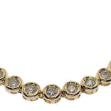 デザインジュエリー テニスブレス ブレスレット K18イエローゴールド ダイヤモンド メンズ レディース【中古】【Aランク】