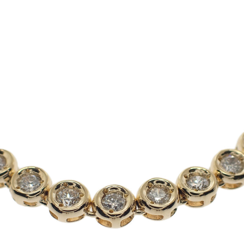 デザインジュエリー テニスブレス ブレスレット K18イエローゴールド ダイヤモンド メンズ レディース【中古】【Aランク】