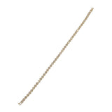 デザインジュエリー テニスブレス ブレスレット K18イエローゴールド ダイヤモンド メンズ レディース【中古】【Aランク】