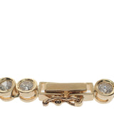 デザインジュエリー テニスブレス ブレスレット K18イエローゴールド ダイヤモンド メンズ レディース【中古】【Aランク】