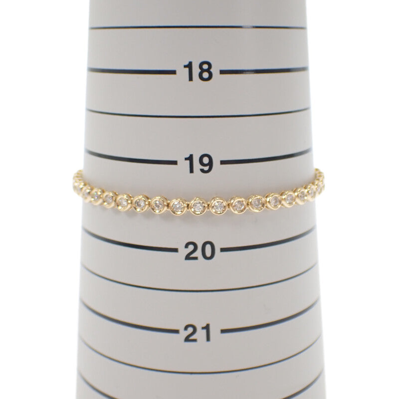 デザインジュエリー テニスブレス ブレスレット K18イエローゴールド