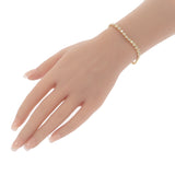 デザインジュエリー テニスブレス ブレスレット K18イエローゴールド ダイヤモンド メンズ レディース【中古】【Aランク】