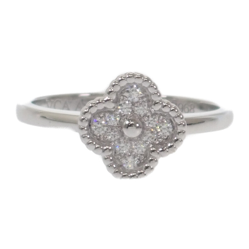 ヴァンクリーフ＆アーペル Van Cleef & Arpels スウィートアルハンブラ 12号 52 VCARO85852 リング K18ホワイトゴールド ダイヤモンド レディース【中古】【Aランク】