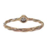 カルティエ CARTIER ツイスト 9.5号 リング K18イエローゴールド K18ピンクゴールド K18ホワイトゴールド ダイヤモンド 50 レディース【中古】【Aランク】