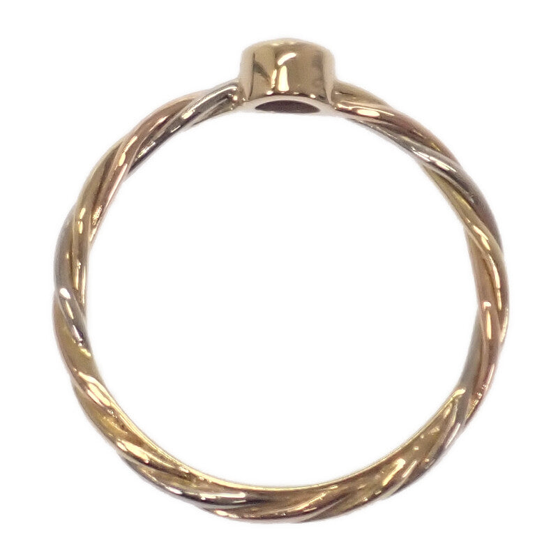 カルティエ CARTIER ツイスト 9.5号 リング K18イエローゴールド K18ピンクゴールド K18ホワイトゴールド ダイヤモンド 50 レディース【中古】【Aランク】