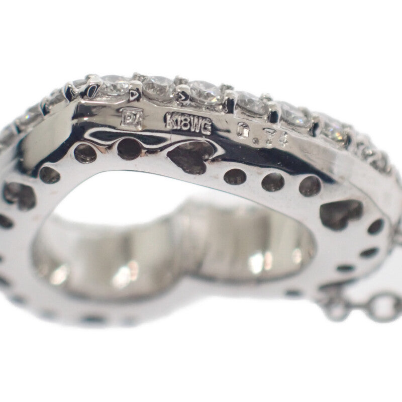 ポンテヴェキオ Ponte Vecchio エモツィオーネ GL0003N110WDWG ネックレス K18ホワイトゴールド ダイヤモンド レディース【中古】【Aランク】