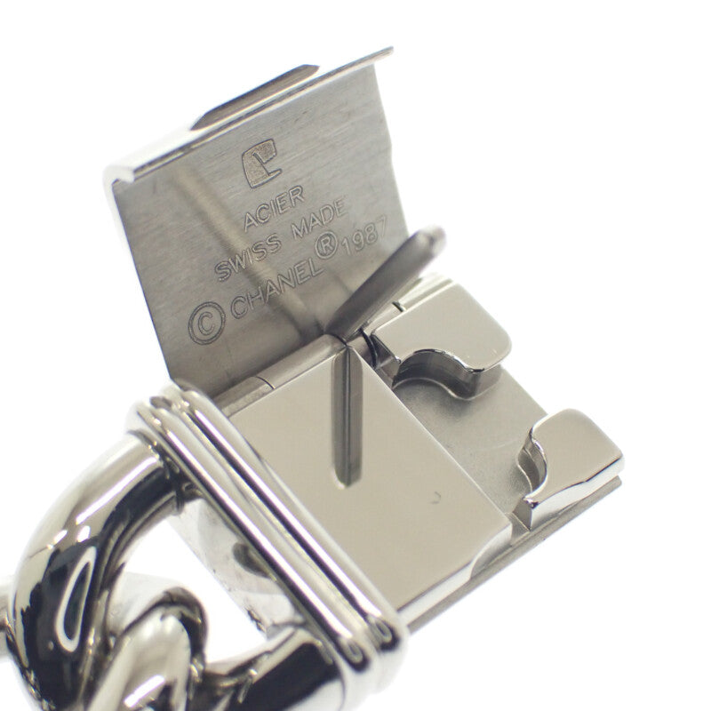 シャネル CHANEL プルミエール M H0495 腕時計 ステンレススチール ダイヤモンド クオーツ ブラック文字盤 レディース【中古】【Aランク】