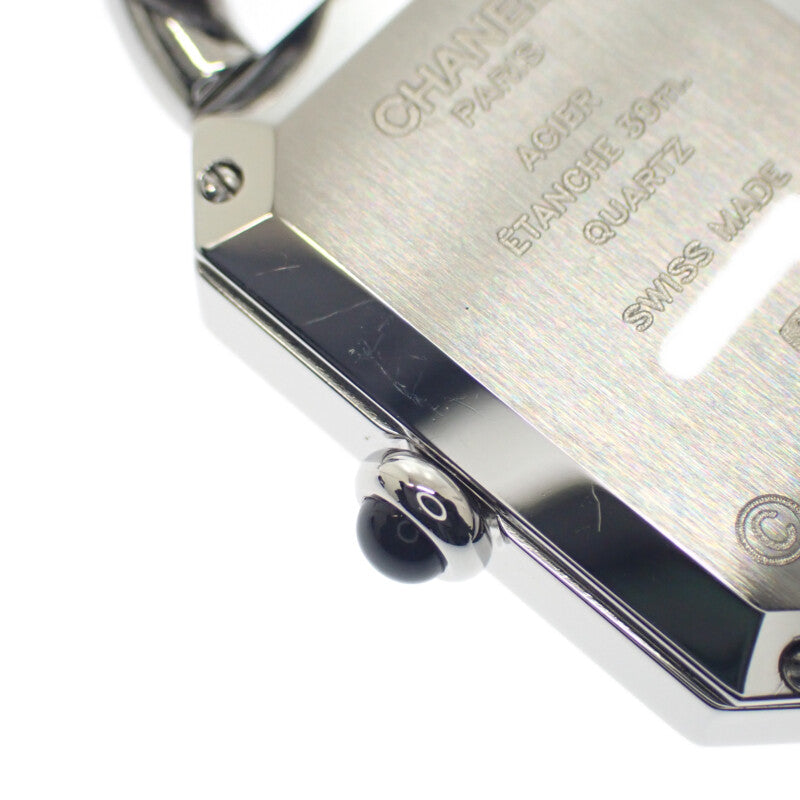 シャネル CHANEL プルミエール M H0495 腕時計 ステンレススチール ダイヤモンド クオーツ ブラック文字盤 レディース【中古】【Aランク】
