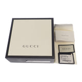 グッチ GUCCI ストロベリーポシェット 719725 ショルダーバッグ レザー ホワイト ブラック シルバー金具 レディース【中古】【Aランク】