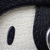 グッチ GUCCI ストロベリーポシェット 719725 ショルダーバッグ レザー ホワイト ブラック シルバー金具 レディース【中古】【Aランク】