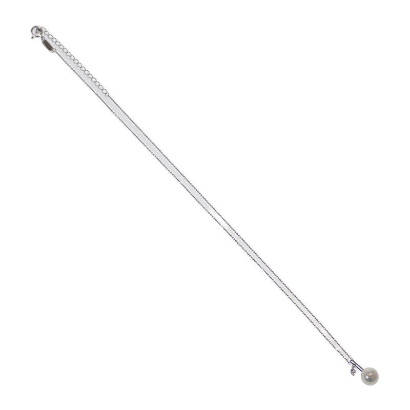 タサキ TASAKI クーゲル ペンダント P-17169-18KWG ネックレス K18ホワイトゴールド パール ダイヤモンド レディース【中古】【Aランク】