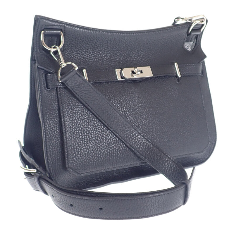 エルメス HERMES ジプシエール28 ショルダーバッグ トリヨンクレマンス ブラック シルバー金具 レディース【中古】【Aランク】