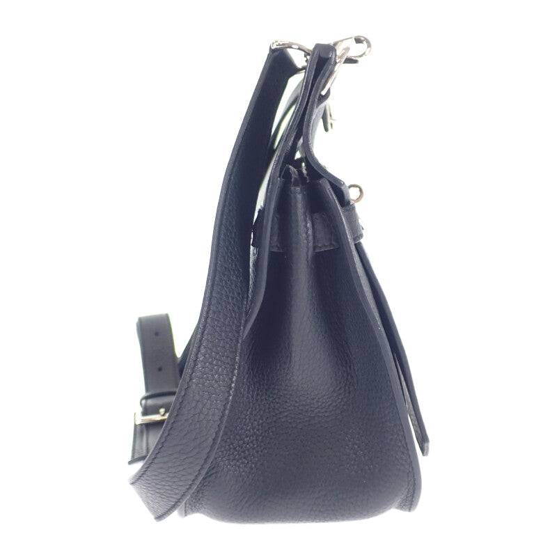 エルメス HERMES ジプシエール28 ショルダーバッグ トリヨンクレマンス ブラック シルバー金具 レディース【中古】【Aランク】