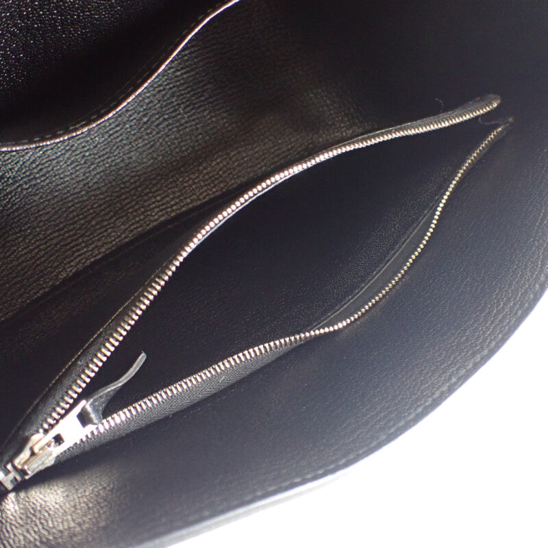 エルメス HERMES ジプシエール28 ショルダーバッグ トリヨンクレマンス ブラック シルバー金具 レディース【中古】【Aランク】