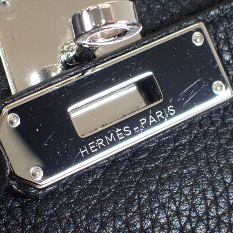 エルメス HERMES ジプシエール28 ショルダーバッグ トリヨンクレマンス ブラック シルバー金具 レディース【中古】【Aランク】