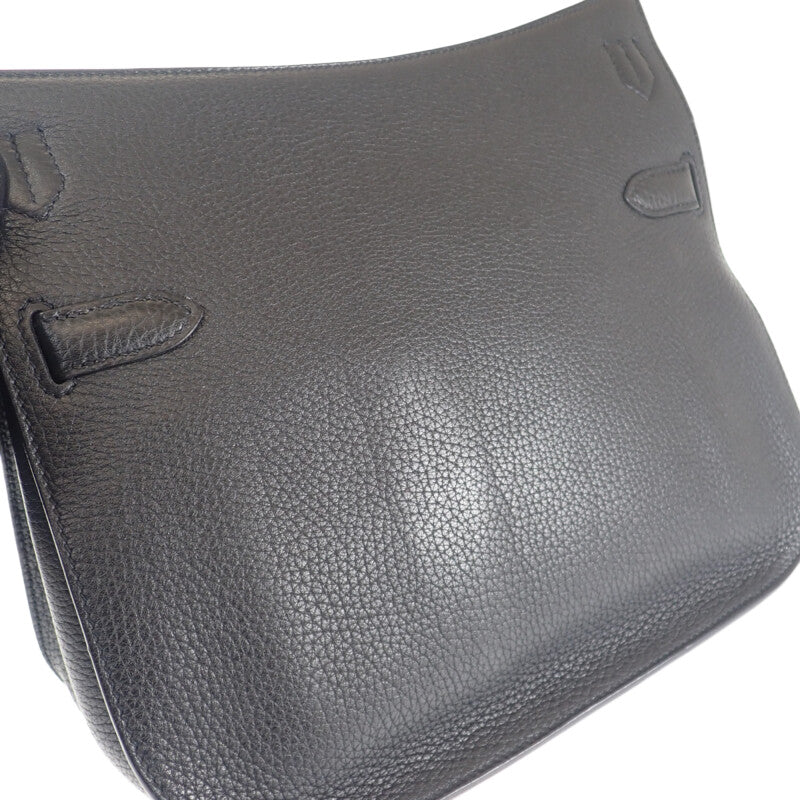エルメス HERMES ジプシエール28 ショルダーバッグ トリヨンクレマンス ブラック シルバー金具 レディース【中古】【Aランク】